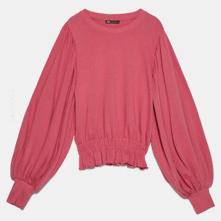 ザラ(ZARA)のバルーンスリーブ仕様スウェットシャツ(トレーナー/スウェット)