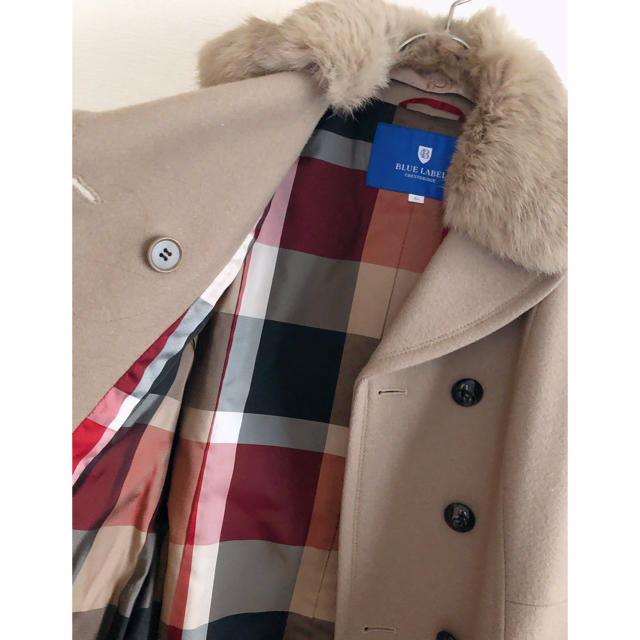 BURBERRY BLUE LABEL(バーバリーブルーレーベル)のブルーレーベルクレストブリッジ♡コート レディースのジャケット/アウター(ピーコート)の商品写真