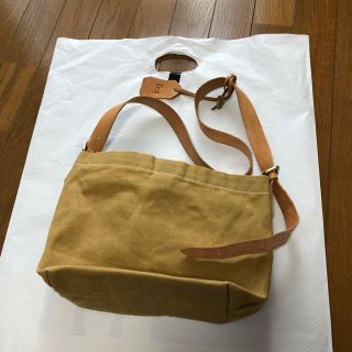 ムジルシリョウヒン(MUJI (無印良品))のfes. 帆布とヌメ革のショルダーバッグ(ショルダーバッグ)