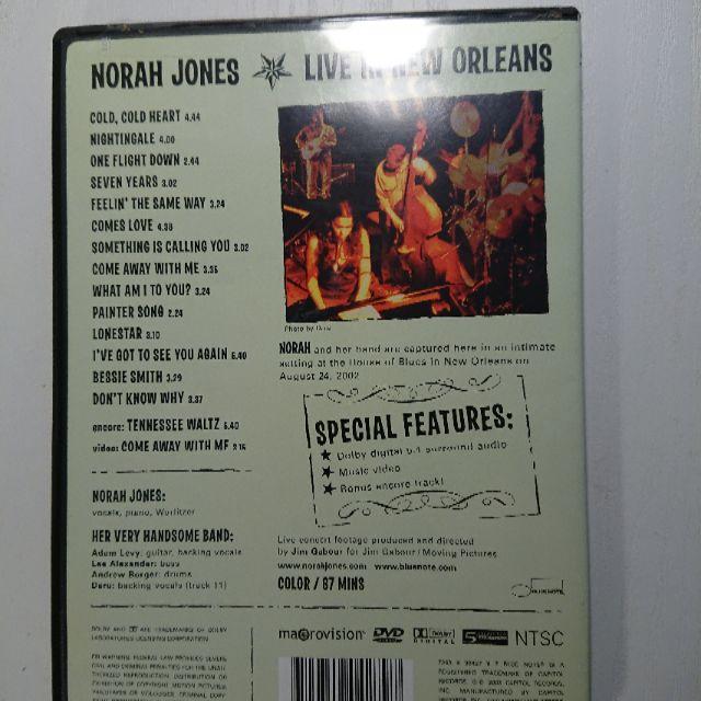 DVD Norah Jones LIVE in New Orleans エンタメ/ホビーのDVD/ブルーレイ(ミュージック)の商品写真