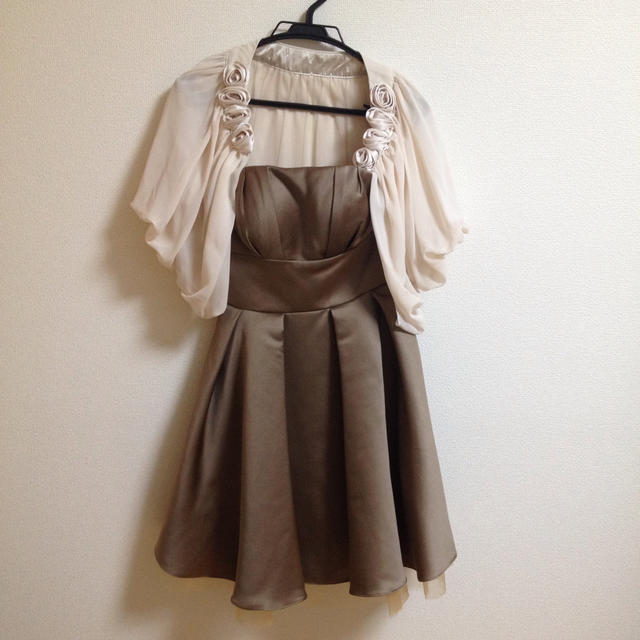 ドレス、ボレロセット レディースのフォーマル/ドレス(ミディアムドレス)の商品写真