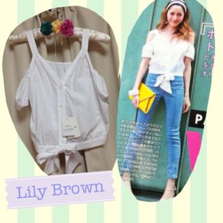 リリーブラウン(Lily Brown)のLily Brown♡ViVi掲載シャツ(シャツ/ブラウス(半袖/袖なし))