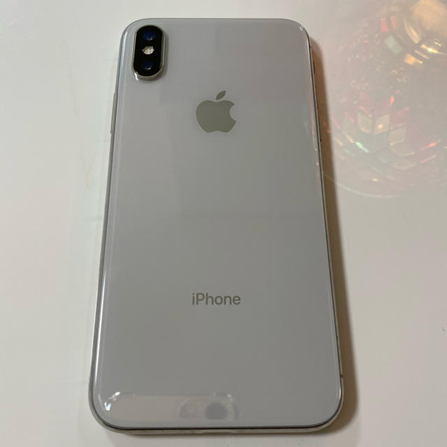 iPhone x 64G 美品 softbank simロック解除 silver 最新型 スマホ/家電 ...