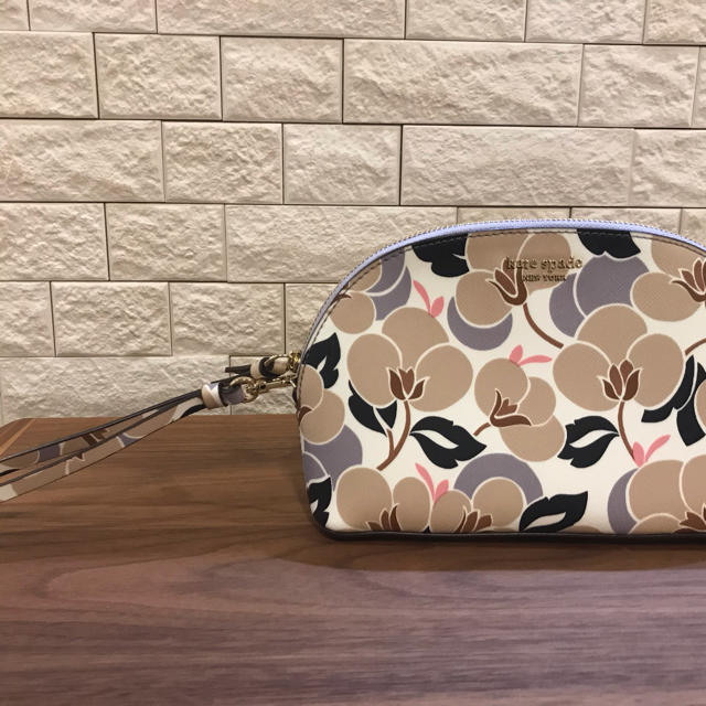 kate spade ケイトスペード 化粧ポーチ 花柄 PVC