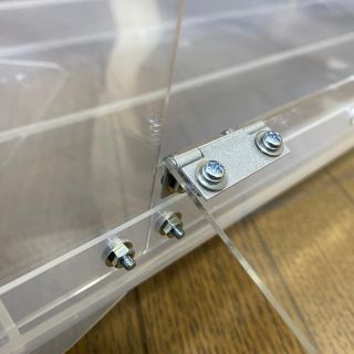 jun様専用ハムスターケージ 自作 アクリル扉開閉式 雲梯ガード付 の