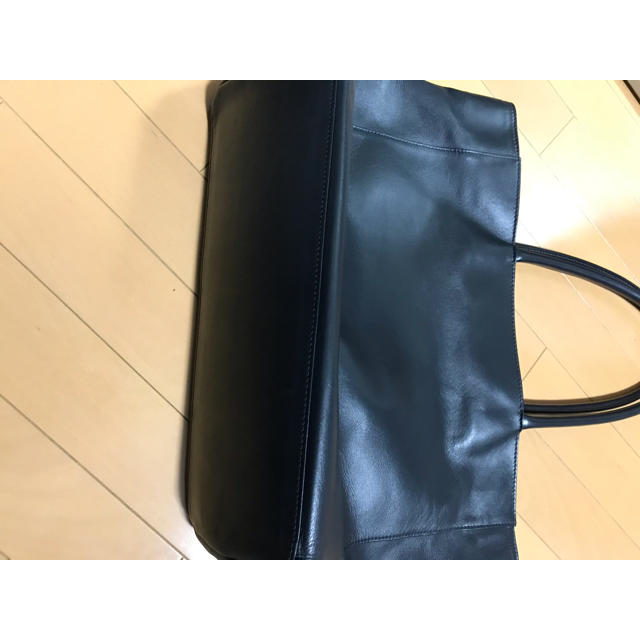 天然皮革シンプルトートバック色ネイビー ユナイテッドアローズ グリーンレーベル