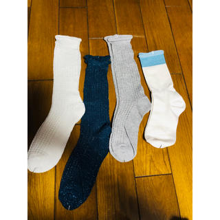 スリーコインズ(3COINS)のヨッシー様専用　靴下3足セット（画像の1番右以外）新品未使用(ソックス)