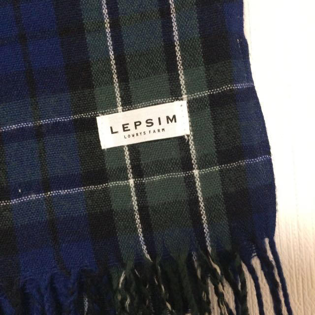 LEPSIM LOWRYS FARM(レプシィムローリーズファーム)のチェック柄大判ストール レディースのファッション小物(ストール/パシュミナ)の商品写真