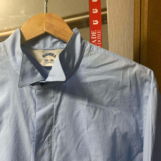 sunsea 19AW Dress Shirt レザーコードドレスシャツ