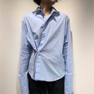 サンシー(SUNSEA)のsunsea 19AW Dress Shirt レザーコードドレスシャツ(シャツ)