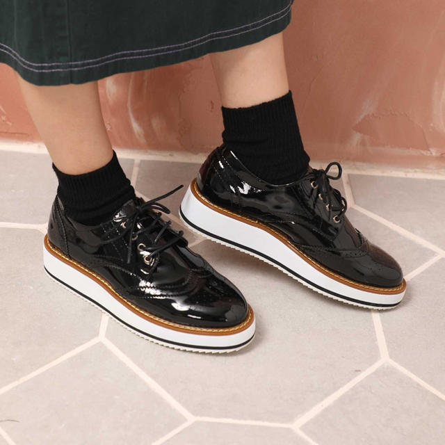 新品〉厚底オックスフォードシューズ 23~23.5cmの通販 by kwsrn's shop