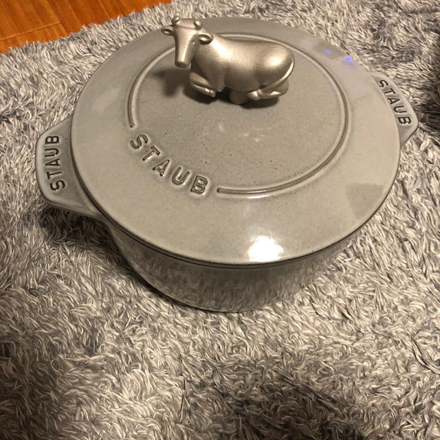 staub ストウブ ライスココット L 20cm グレー 3 27まで 正規認証品!新規格