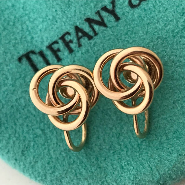 Tiffany & Co. - Tiffany K14ダブルノットイヤリング 希少の通販 by コウフク屋｜ティファニーならラクマ