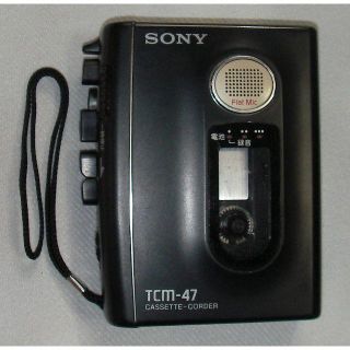 動作品：Sony ソニー カセットテープレコーダー TCM-47(ポータブルプレーヤー)