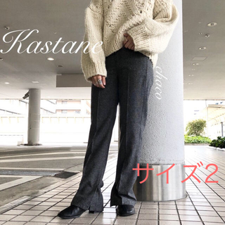 カスタネ(Kastane)の新作❄️¥7150【Kastane】ネップスラックスパンツ (カジュアルパンツ)