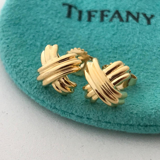 レディースTiffany 750シグネチャー ピアス 美品