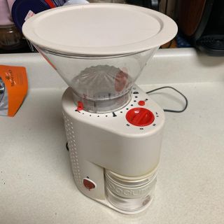 ボダム(bodum)のbodum ボダム　BISTRO 電気式コーヒーグラインダー オフホワイト(電動式コーヒーミル)