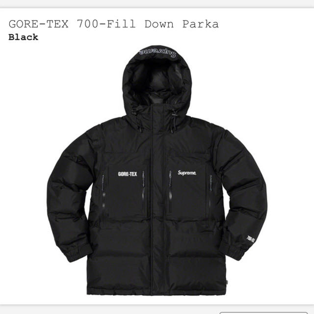 supreme gore-tex 700-fill down ダウンパーカー