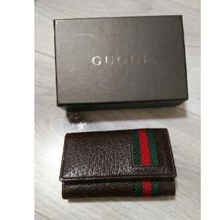 グッチ(Gucci)のグッチ　6連キーケース　シェリーライン　ブラウン(キーケース)