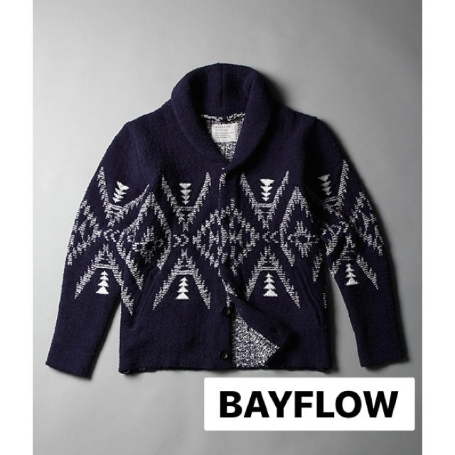 BAYFLOW シャギーネイティブカーディガン美品