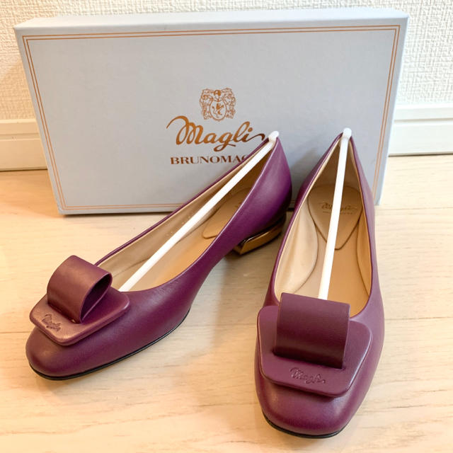BRUNOMAGLI パープルパンプス36ブルーノマリ 靴/シューズ BRUNOMAGLI パープルパンプス36ブルーノマリ 靴/シューズ