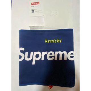 シュプリーム(Supreme)のSupreme 15AW fleece neck gaiter Navy(ネックウォーマー)