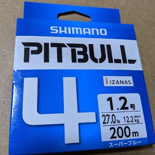 シマノ(SHIMANO)のピットブル4 　200m  1.2号  シマノ PEライン(釣り糸/ライン)