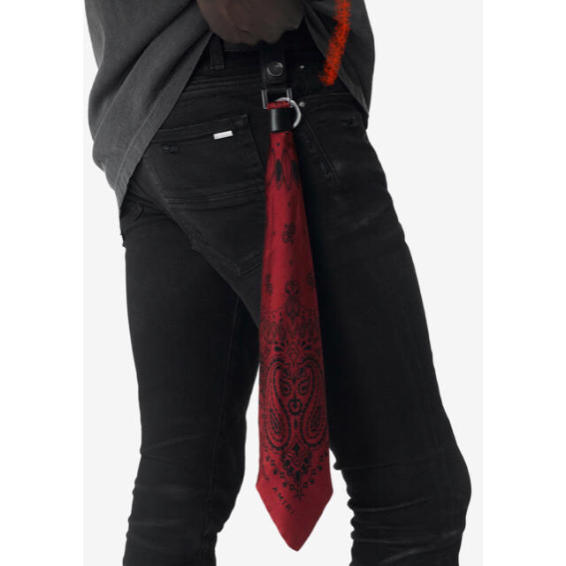 新春セール【新品】AMIRI バンダナキーチェーン 2019AW バーガンディ