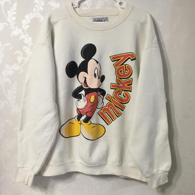 Disney(ディズニー)の古着 ミッキー スウェット ディズニー メンズのトップス(スウェット)の商品写真