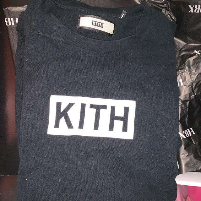 【L】KITH box logo L/S Tee