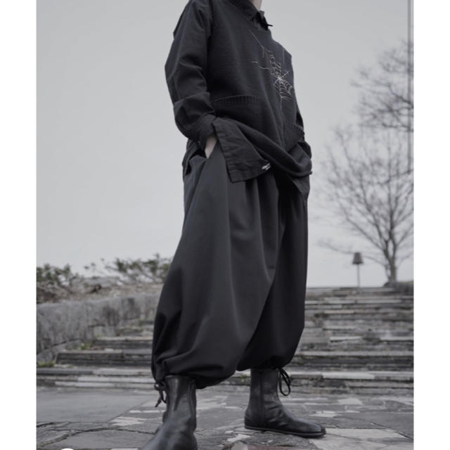 Yohji Yamamoto(ヨウジヤマモト)のさっくん様専用　洗い加工バルーンパンツ(BLACK)  メンズのパンツ(サルエルパンツ)の商品写真