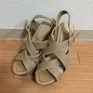 エスペランサ(ESPERANZA)の【使用感あり】ベージュサンダル(サンダル)