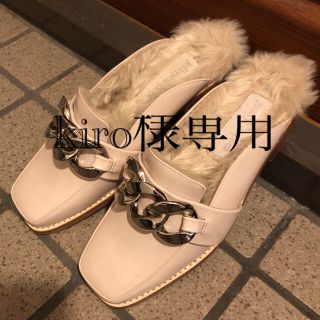 ジェフリーキャンベル(JEFFREY CAMPBELL)のjeffrey campbell ファースリッパシューズ(ローファー/革靴)