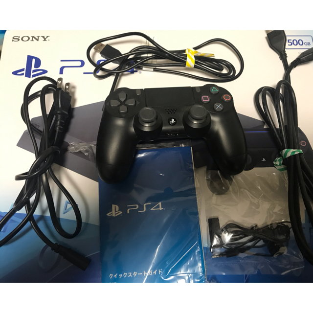 PlayStation4(プレイステーション4)のゆりらっしゅ様　専用プレイステーション4 500GB  エンタメ/ホビーのゲームソフト/ゲーム機本体(家庭用ゲーム機本体)の商品写真