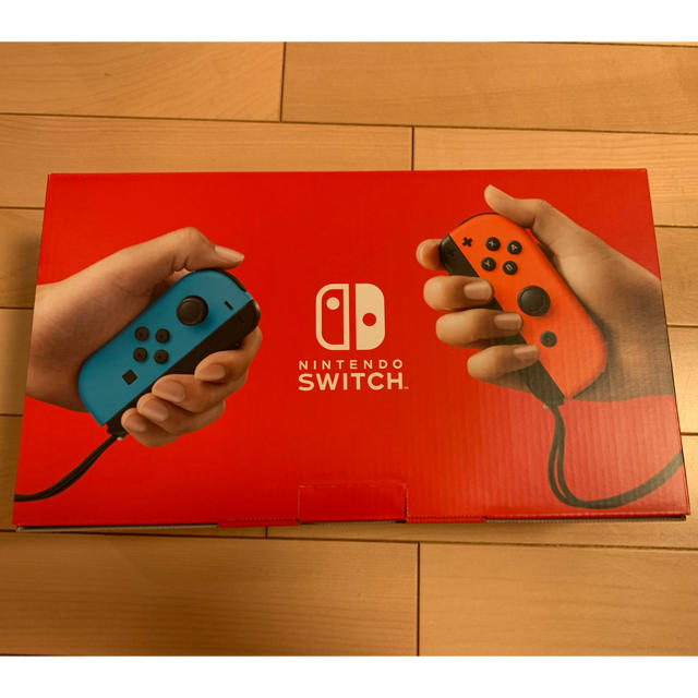 任天堂(ニンテンドウ)のNintendo Switch JOY-CON(L) ネオンブルー/(R) ネオ エンタメ/ホビーのゲームソフト/ゲーム機本体(家庭用ゲーム機本体)の商品写真