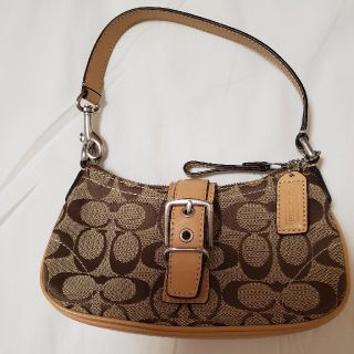 コーチ(COACH)のCOACHミニバック未使用ですが小さい汚れあり。(ハンドバッグ)