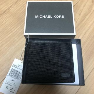 マイケルコース(Michael Kors)の新品未使用　マイケルコース　財布　メンズ　黒(財布)