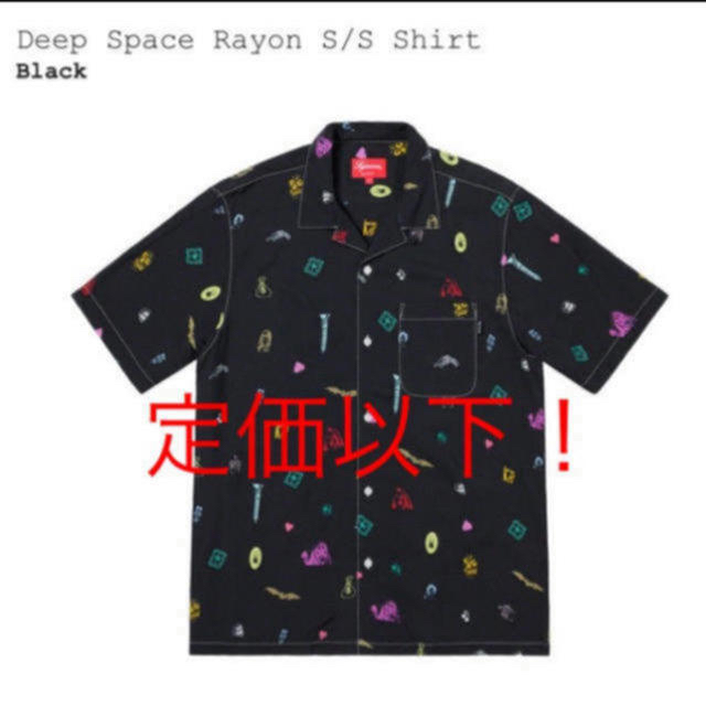 supreme Deep Space Rayon S/S Shirt シャツ 黒