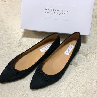 マッキントッシュフィロソフィー(MACKINTOSH PHILOSOPHY)の新品　マッキントッシュフィロソフィー　ポインテッドトゥ　バレエシューズ　24.5(バレエシューズ)