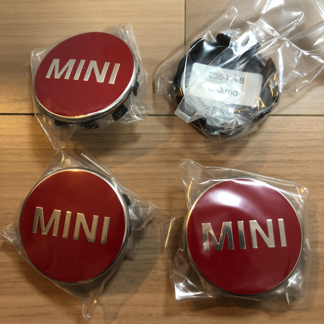 MINI ミニ ホイールセンターキャップ チリレッド 赤 純正 BMW クーパー