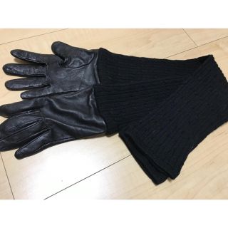 ダブルスタンダードクロージング(DOUBLE STANDARD CLOTHING)のRock★Moom様専用♡ダブスタ＊レザーニットロンググローブ＊手袋(手袋)