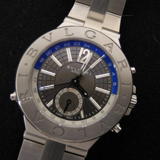 ブルガリ ディアゴノ  DG40 S GMT メンズ自動巻 腕時計　オートマ