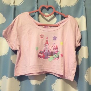 ミルクリーム(milklim)のお城TEE(Tシャツ/カットソー(半袖/袖なし))