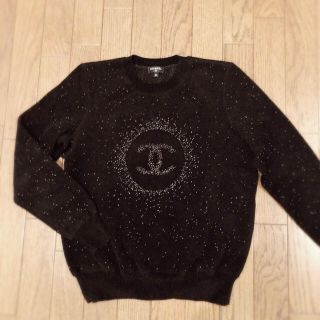 シャネル(CHANEL)のシャネル ココマーク ニット ベロア調セーター(ニット/セーター)