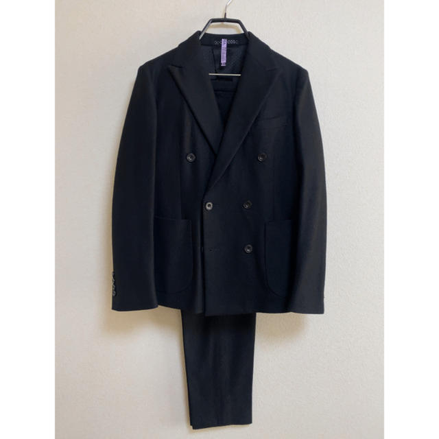 THE SUIT COMPANY 秋冬生地 ダブルセットアップ ブラック M