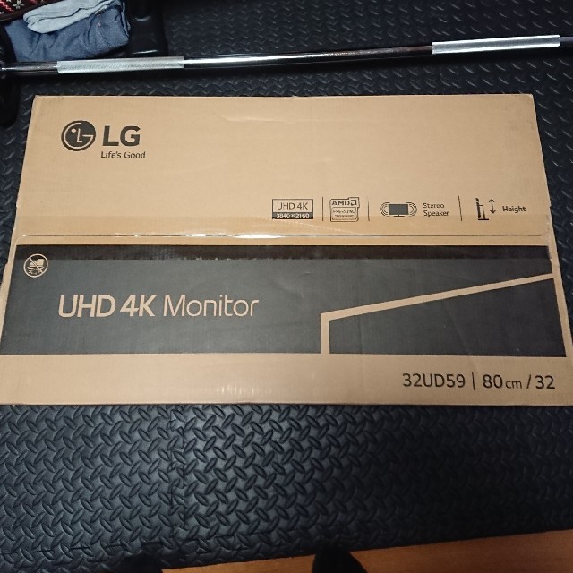 超キュート！ LG 31.5インチ 4Kモニター 32UD59-B -ディスプレイ