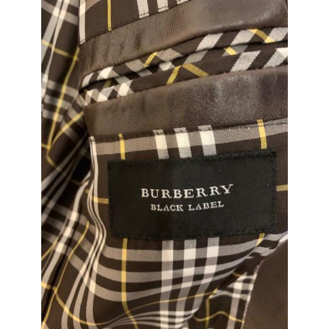 BURBERRY BLACK LABEL(バーバリーブラックレーベル)のバーバリーブラックレーベル　レザージャケット　Ｌサイズ　中古 メンズのジャケット/アウター(レザージャケット)の商品写真