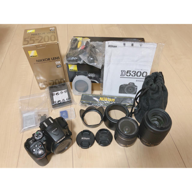 ☆美品☆ Nikon D5300 ダブルレンズセット シャッター数1038回