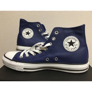 コンバース(CONVERSE)のコンバース　ブルー　レザー (スニーカー)