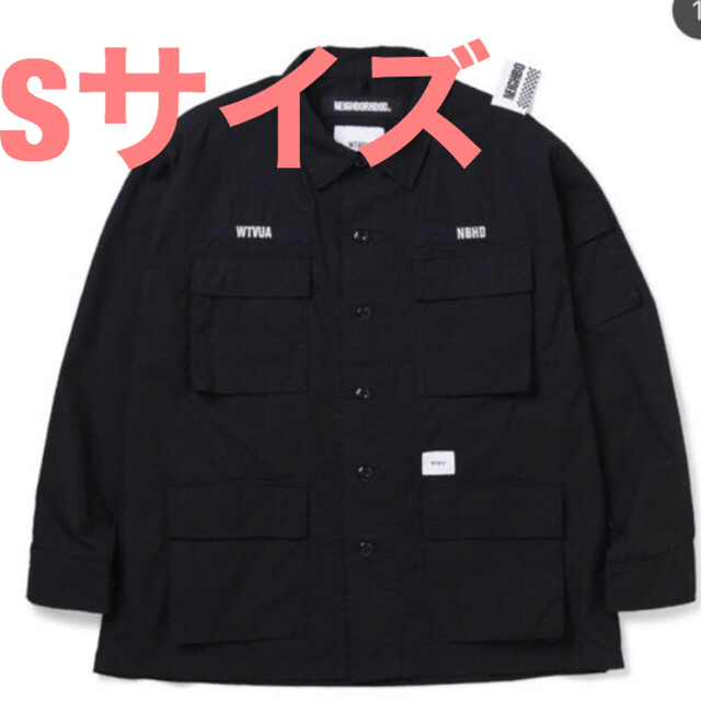 NEIGHBORHOOD(ネイバーフッド)のWTAPS × NEIGHBORHOOD ジャングルシャツ　ブラック メンズのジャケット/アウター(その他)の商品写真